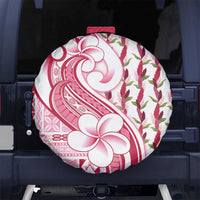Samoa Teuila Spare Tire Cover White Samoan Siapo Motifs LT05 No hole White - Polynesian Pride