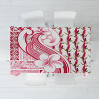 Samoa Teuila Tablecloth White Samoan Siapo Motifs LT05 White - Polynesian Pride
