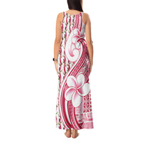 Samoa Teuila Tank Maxi Dress White Samoan Siapo Motifs LT05 - Polynesian Pride