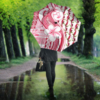 Samoa Teuila Umbrella White Samoan Siapo Motifs LT05 - Polynesian Pride