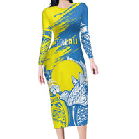 Palau Independence Day Family Matching Long Sleeve Bodycon Dress and Hawaiian Shirt Happy 30th Anniversary