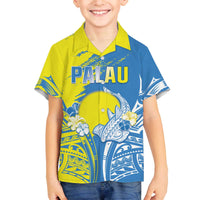 Palau Independence Day Family Matching Puletasi and Hawaiian Shirt Happy 30th Anniversary