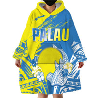 Palau Independence Day Wearable Blanket Hoodie Happy 30th Anniversary