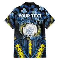 Personalised Palau Family Matching Summer Maxi Dress and Hawaiian Shirt Polynesian Dolphin Tropical Hibiscus Style