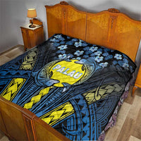 Palau Quilt Polynesian Dolphin Tropical Hibiscus Style