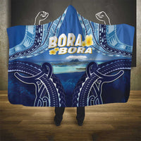 French Polynesia Bora Bora Hooded Blanket Beach Landscape Polynesian Style