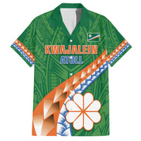 Personalised Marshall Islands Kwajalein Atoll Hawaiian Shirt Polynesian Tribal Tattoo LT05 Green - Polynesian Pride