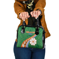 Marshall Islands Kwajalein Atoll Shoulder Handbag Polynesian Tribal Tattoo LT05 One Size Green - Polynesian Pride