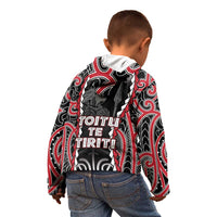Aotearoa Waitangi Day Kid Hoodie Maori Warrior Tribal Tattoo LT05 - Polynesian Pride
