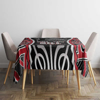 Aotearoa Waitangi Day Tablecloth Maori Warrior Tribal Tattoo
