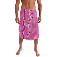 Hawaii Maile Lei Lavalava With Pink Monstera Pattern LT05 Pink - Polynesian Pride