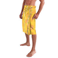 Hawaii Maile Lei Lavalava With Yellow Monstera Pattern LT05 - Polynesian Pride