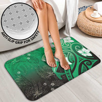 Polynesia Hammerhead Shark Bathroom Set Green Tribal Pattern With Plumeria LT05 - Polynesian Pride