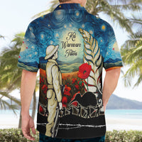 Kei Wareware Tatou New Zealand ANZAC Day Hawaiian Shirt Starry Night Inspo Style LT05 - Polynesian Pride