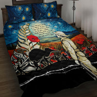 Kei Wareware Tatou New Zealand ANZAC Day Quilt Bed Set Starry Night Inspo Style LT05 Blue - Polynesian Pride