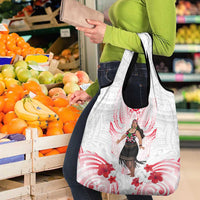 New Zealand Women's Day Grocery Bag Maori Wahine Polynesian Pattern