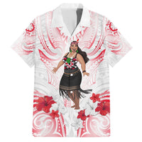 New Zealand Women's Day Hawaiian Shirt Maori Wahine Polynesian Pattern LT05 White - Polynesian Pride