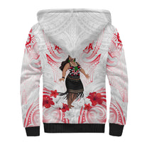 New Zealand Women's Day Sherpa Hoodie Maori Wahine Polynesian Pattern LT05 - Polynesian Pride