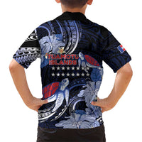 Tuamotu Islands Family Matching Puletasi and Hawaiian Shirt Polynesian Pattern With Turtle
