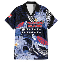 Tuamotu Islands Family Matching Summer Maxi Dress and Hawaiian Shirt Polynesian Pattern With Turtle