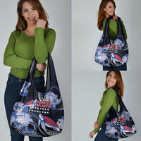 Tuamotu Islands Grocery Bag Polynesian Pattern With Turtle