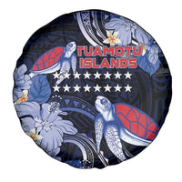 Tuamotu Islands Spare Tire Cover Polynesian Pattern With Turtle
