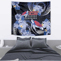 Tuamotu Islands Tapestry Polynesian Pattern With Turtle