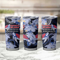 Tuamotu Islands Tumbler Cup Polynesian Pattern With Turtle