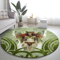 New Zealand Maori Fairy Patupaiarehe Round Carpet Polynesian Style LT05 - Polynesian Pride