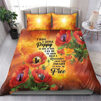ANZAC Day Red Poppy Bedding Set Honoring The ANZAC Spirit