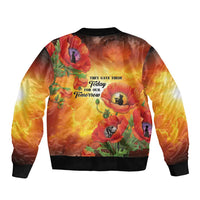 ANZAC Day Red Poppy Bomber Jacket Honoring The ANZAC Spirit