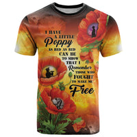 ANZAC Day Red Poppy T Shirt Honoring The ANZAC Spirit