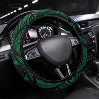 New Zealand Darts Steering Wheel Cover Maori Koru Dartboard Green Flame