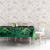 New Zealand Darts Tablecloth Maori Koru Dartboard Green Flame