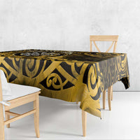 New Zealand Darts Tablecloth Maori Koru Dartboard Gold Flame