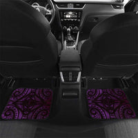 New Zealand Darts Car Mats Maori Koru Dartboard Purple Flame