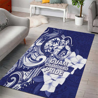 Guam Chief Quipuha Area Rug Polynesian Pattern With Guasali Flowers