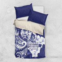 Guam Chief Quipuha Bedding Set Polynesian Pattern With Guasali Flowers