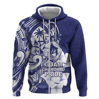 Guam Chief Quipuha Hoodie Polynesian Pattern With Guasali Flowers