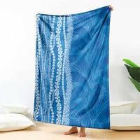 Hawaii Prince Kuhio Blanket Blue Hawaiian Lau Maia With Leis