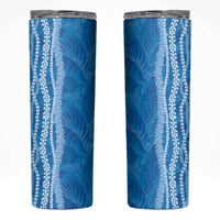 Hawaii Prince Kuhio Skinny Tumbler Blue Hawaiian Lau Maia With Leis