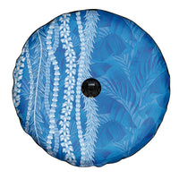 Hawaii Prince Kuhio Spare Tire Cover Blue Hawaiian Lau Maia With Leis