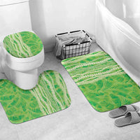 Hawaii Prince Kuhio Bathroom Set Lime Green Hawaiian Lau Maia With Leis