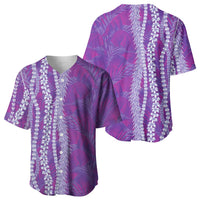 Hawaii Prince Kuhio Baseball Jersey Violet Hawaiian Lau Maia With Leis