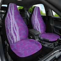 Hawaii Prince Kuhio Car Seat Cover Violet Hawaiian Lau Maia With Leis