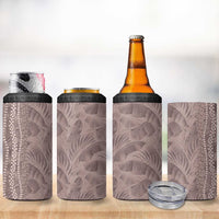Hawaii Prince Kuhio 4 in 1 Can Cooler Tumbler Mocha Hawaiian Lau Maia With Leis LT05 - Polynesian Pride