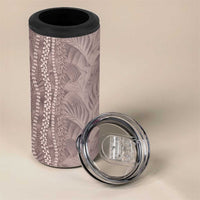 Hawaii Prince Kuhio 4 in 1 Can Cooler Tumbler Mocha Hawaiian Lau Maia With Leis LT05 - Polynesian Pride