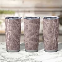 Hawaii Prince Kuhio Tumbler Cup Mocha Hawaiian Lau Maia With Leis