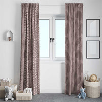 Hawaii Prince Kuhio Window Curtain Mocha Hawaiian Lau Maia With Leis
