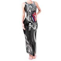 Personalised Hawaii Prince Kuhio Tank Maxi Dress Hawaiian Maile Lei
